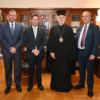 Συνάντηση του Αρχιεπισκόπου Αμερικής κ. Ελπιδοφόρου με τις Πρυτανικές Αρχές του ΕΚΠΑ